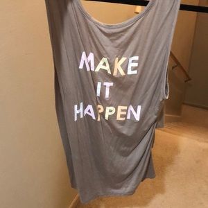 Inspirational Message Workout Top